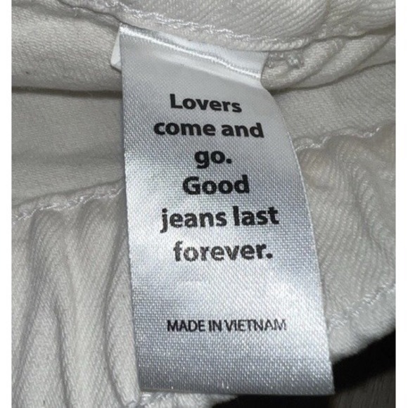 PacSun White Mini Fruit Citrus Berry Print Denim Shorts Women's Sz M Cottagecore - Picture 6 of 6